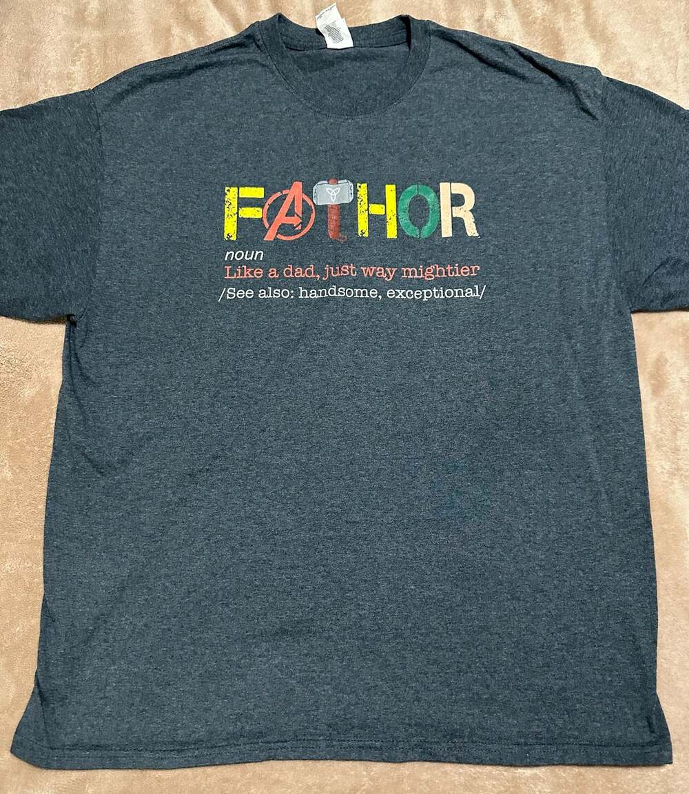 Gildan Marvel Thor Fathor Graphic T-Shirt XL